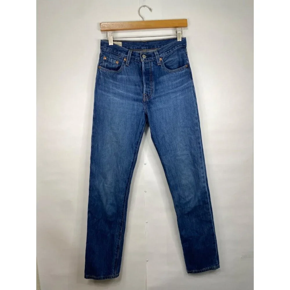 Levi's Size 25x32 501 Straight Leg Jean Market Sixth Street Wash GUC - Picture 4 of 11